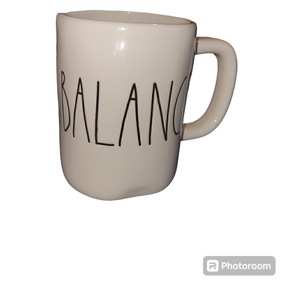 RAE DUNN BALANCE COFFEE CUP. ^